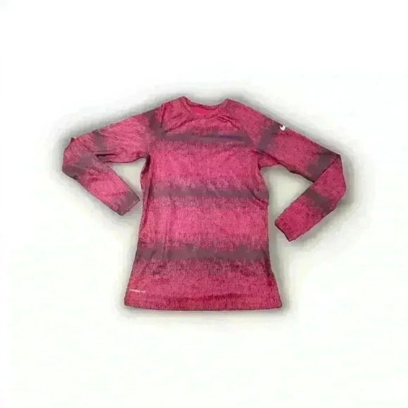 Nike Just Do It Scribble Thumb Holes Mock Neck Therma Fit Pullover Sz L - Picture 1 of 7